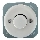 Reblig - Dimmer retro din porțelan, fără ramă, 250V/10A, alb
