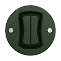 Reblig - Întrerupător dublu retro, fără ramă, verde