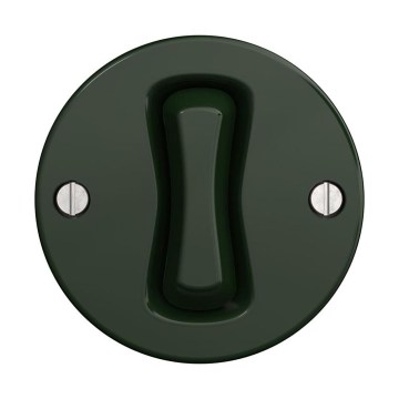 Reblig - Întrerupător încrucișat retro fără ramă, verde, nr. 7
