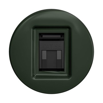 Reblig - Priză de date retro, fără ramă, verde