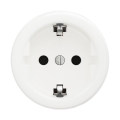 Reblig - Priză retro de perete SCHUKO 230V/16A, fără ramă, alb zăpadă