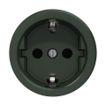 Reblig - Priză retro de perete SCHUKO 230V/16A, fără ramă, verde