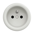 Reblig - Priză retro fără ramă, ceramică, 230 V, albă