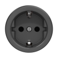 Reblig - Priză retro SCHUKO 230 V/16 A, fără ramă, antracit