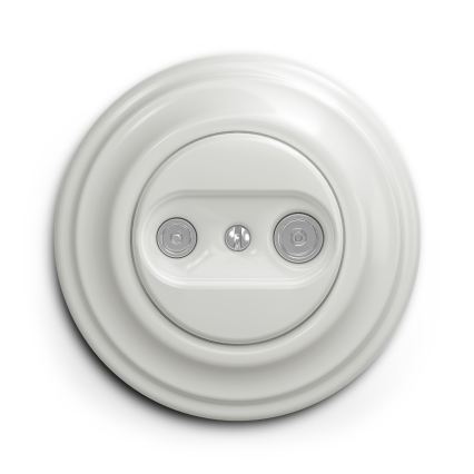 Reblig - Ramă retro simplă din ceramică, albă