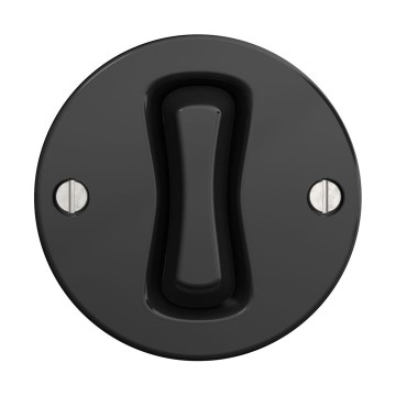 Reblig - Retro întrerupător pentru scări fără ramă, nr. 6, negru