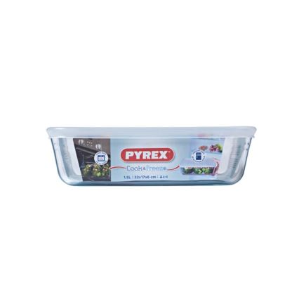 Recipient din sticlă PYREX pentru păstrarea alimentelor, 1,5 l