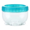 Recipient pentru alimente INTERLOCK 0,15 l, turcoaz/transparent