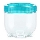 Recipient pentru alimente INTERLOCK, 0,5 l, turcoaz/transparent