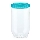 Recipient pentru alimente INTERLOCK, 1 l, turcoaz/transparent