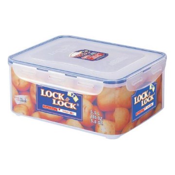 Recipient pentru alimente LOCK 5,5 l, albastru/transparent