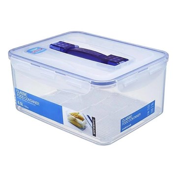 Recipient pentru alimente LOCK 6,5 l, albastru/transparent