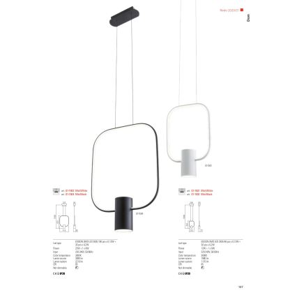 Redo 01-1227 - Lampă de birou LED dimmabilă DOM LED/21W/230V neagră