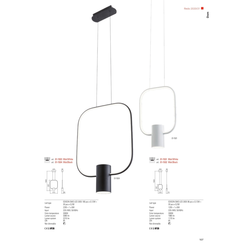 Redo 01-1227 - Lampă de birou LED dimmabilă DOM LED/21W/230V neagră