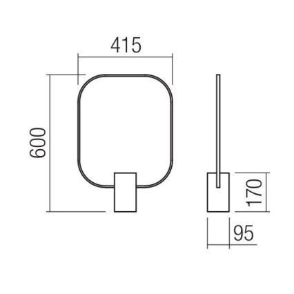 Redo 01-1227 - Lampă de birou LED dimmabilă DOM LED/21W/230V neagră