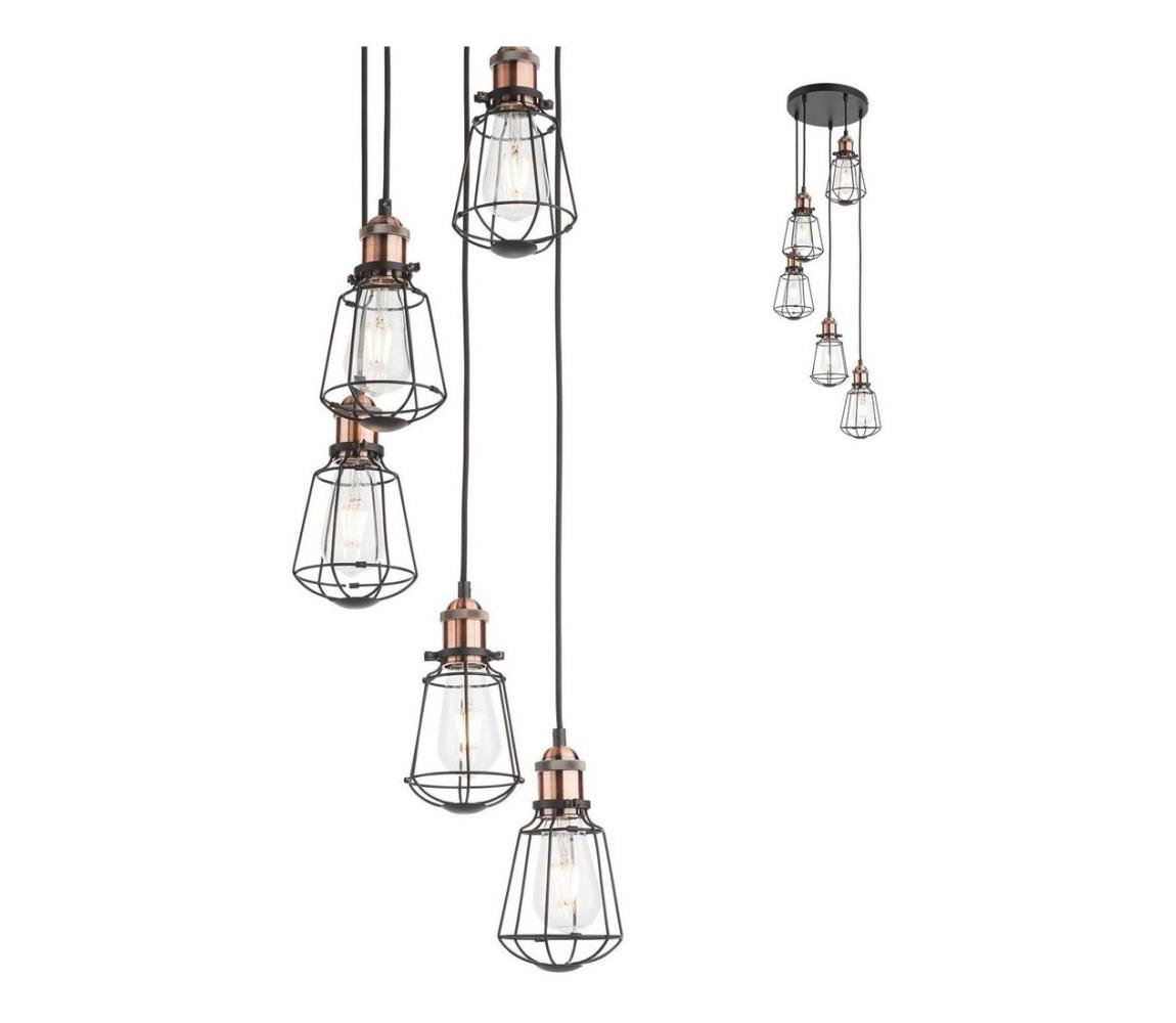 Redo 01-1303 - Lustră pe cablu THARU 5xE27/42W/230V