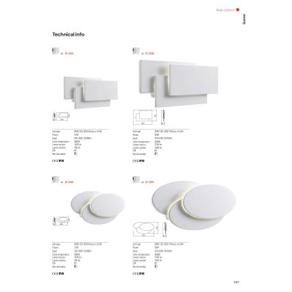 Redo 01-1444 - Aplică de perete LED GAMER LED/12W/230V