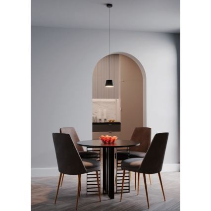 Redo 01-1496 - Lustră LED pe cablu LOLLI LED/6W/230V, Ø 14 cm, negru