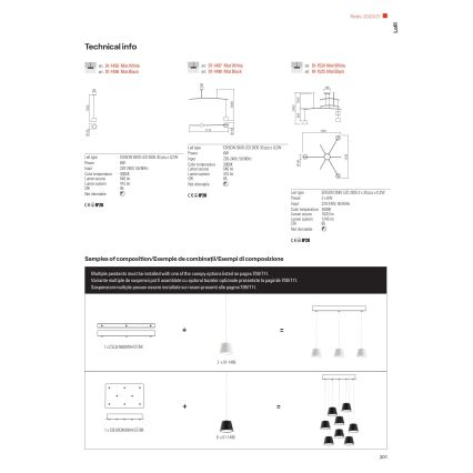 Redo 01-1496 - Lustră LED pe cablu LOLLI LED/6W/230V, Ø 14 cm, negru