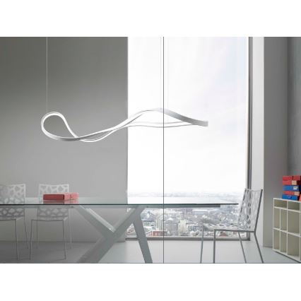Redo 01-1531 - Lustră LED NUBO, suspendată pe cablu, 43W/230V, alb
