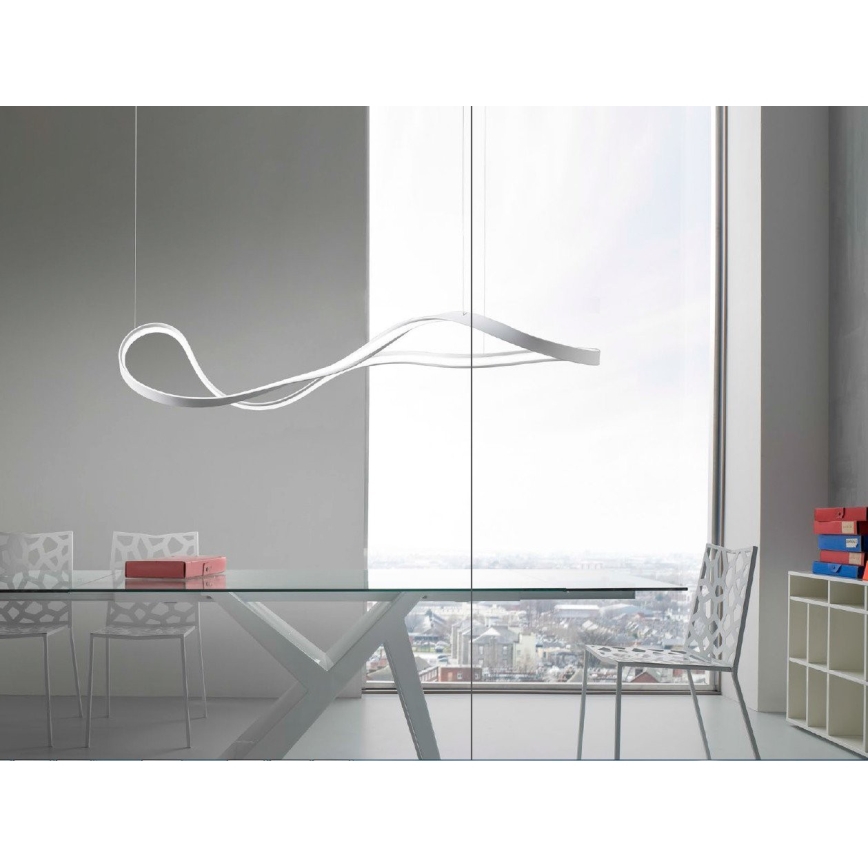 Redo 01-1531 - Lustră LED NUBO, suspendată pe cablu, 43W/230V, alb