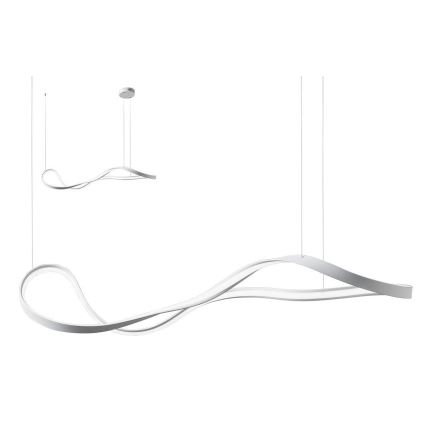 Redo 01-1531 - Lustră LED NUBO, suspendată pe cablu, 43W/230V, alb