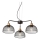 Redo 01-1573 - Lustru suspendat pe cablu TAMIS, 3xE27/42W/230V, Ø 59 cm, negru