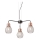 Redo 01-1579 - Candelabru suspendat pe cablu EDISON 3xE27/42W/230V, diametru 53 cm, negru/cupru