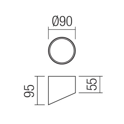 Redo 01-1625 - Spot LED UTO LED/6W/230V Ø 9 cm alb