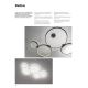 Redo 01-1742 - Lustră LED pe cablu RADIUS LED/45W/230V alb
