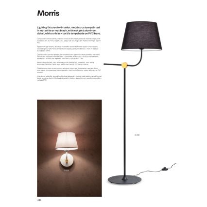 Redo 01-1980 - Lampă de masă MORRIS, 1xE27/42W/230V, albă