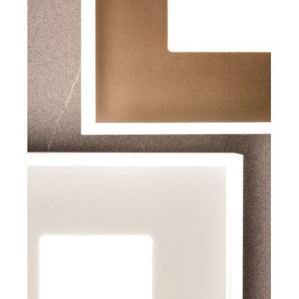 Redo 01-1998 - Plafonieră LED dimabilă MAYA LED/42W/230V 42,5x42,5 cm aurie