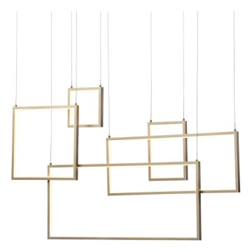 Redo 01-2317 - Lustră LED reglabilă pe cablu PLANA LED/80W/230V, aurie