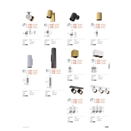 Redo 01-2548 - Aplica spot de perete DELPHI 1xGU10/7W/230V albă