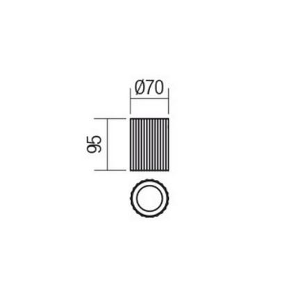 Redo 01-2554 - Spot DELPHI 1x GU10/7W/230V, Ø 7 cm, alb