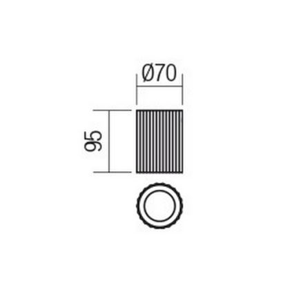 Redo 01-2585 - Spot DELPHI 1xGU10/7W/230V, Ø 7 cm, auriu