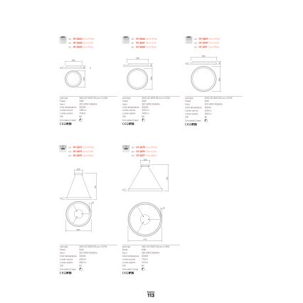 Redo 01-2675 - Pendul LED dimabil ICONIC LED/60W/230V, Ø 78 cm, alb
