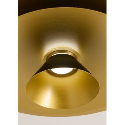 Redo 01-3001 - Lustră LED suspendată pe cablu FARGO LED/16,5W/230V CRI 90 Ø 50 cm negru/auriu