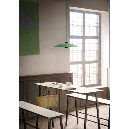 Redo LARS 01-3019 – lustră LED suspendată pe cablu, LED 14W/230V + LED 10W, Ø 60 cm, CRI 90, verde