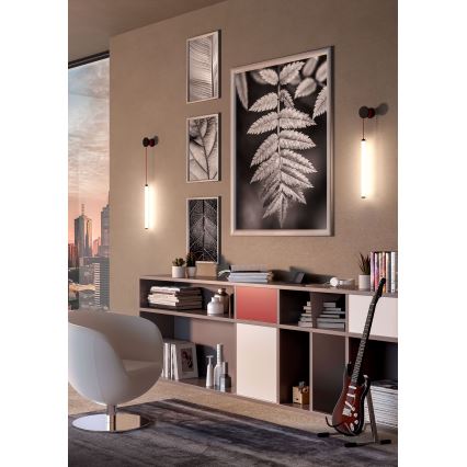 Redo 01-3302 - Lampă de perete dimabilă SWING LED/9W/230V 3000/4000K CRI 90 negru