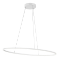 Redo 01-3337 - Lampă suspendată LED dimabilă LEO pe cablu, 48W, 230V, 3000/4000K, CRI 90, 40x95 cm, alb