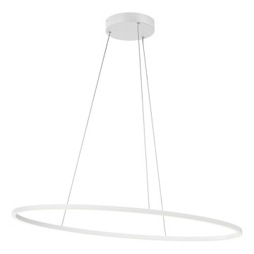 Redo 01-3337 - Lampă suspendată LED dimabilă LEO pe cablu, 48W, 230V, 3000/4000K, CRI 90, 40x95 cm, alb