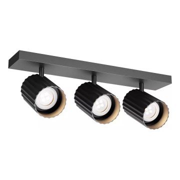 Redo 01-3406 - Spot DELPHI 3xGU10/7W/230V, negru