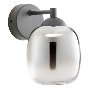 Redo 01-3483 - Lampă de perete LED KHADI LED/6W/230V CRI 90 negru/fumuriu