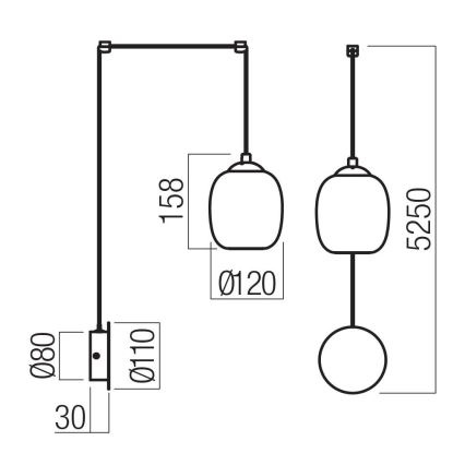 Redo 01-3484 - Aplica LED de perete KHADI, 6W, 230V, CRI 90, Ø 12 cm, negru/fumuriu