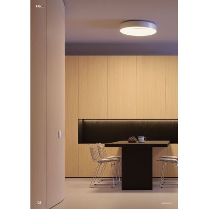 Redo 01-3940 - Plafonieră LED DIP, 30W, 230V, 2700/3000/4000/5000/6500K, CRI 90, Ø 48,6 cm, alb