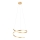 Redo 01-4014 - Lustră suspendată LED dimmabilă SCROLL, 38 W, 230 V, temperatură de culoare selectabilă 3000/4000/6000 K, indice CRI 90, diametru 60 cm, finisaj auriu