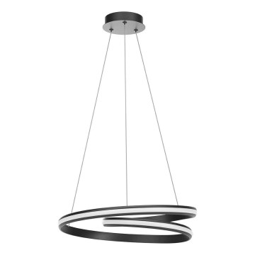 Redo 01-4362 - Lustră LED TORSION dimerizabilă pe cablu, 40W/230V, 2700/3000/4000K, CRI 90, Ø 56 cm, neagră