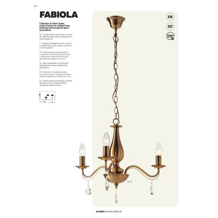 Redo 02-712 - Lustră pe lanț FABIOLA 5xE14/28W/230V