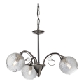 Redo 02-972 - Candelabru suspendat pe lanț ASPERA, 3x E14, 28 W, 230 V, Ø 52 cm, negru